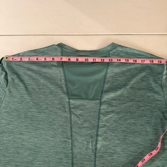 Asics Dorai Short Sleeve Tee Quick Dry Workout Shirt Heather Teal Men’s Size 2XL - Picture 8 of 11